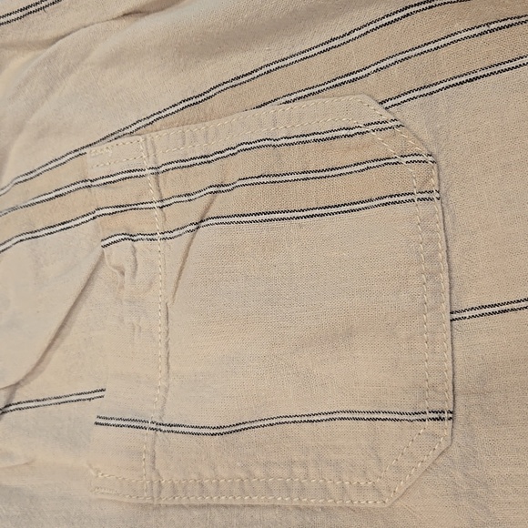 ANTHROPOLOGIE LINEN BLEND STRIPED WIDE LEG PANTS. SIZE SMALL. - Picture 7 of 9